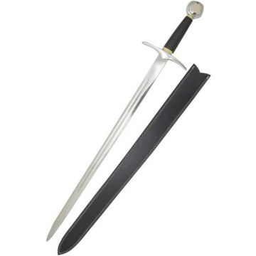 Medieval Warrior Handmade Fantasy Black Handle Dark Prince Sword With Case Stainless Steel Blade